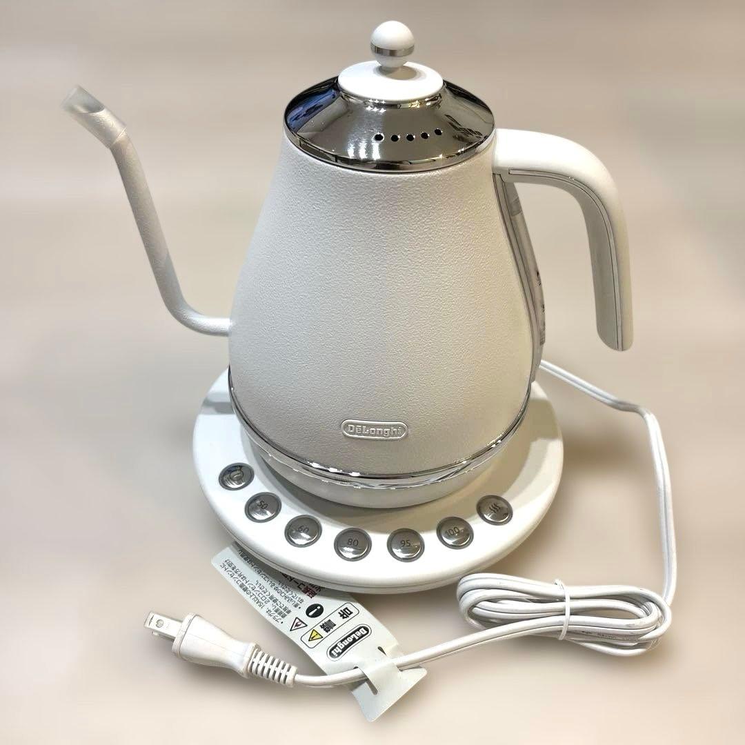 [未使用品]デロンギ 温度調節電気ケトル アイコナ1000ml白