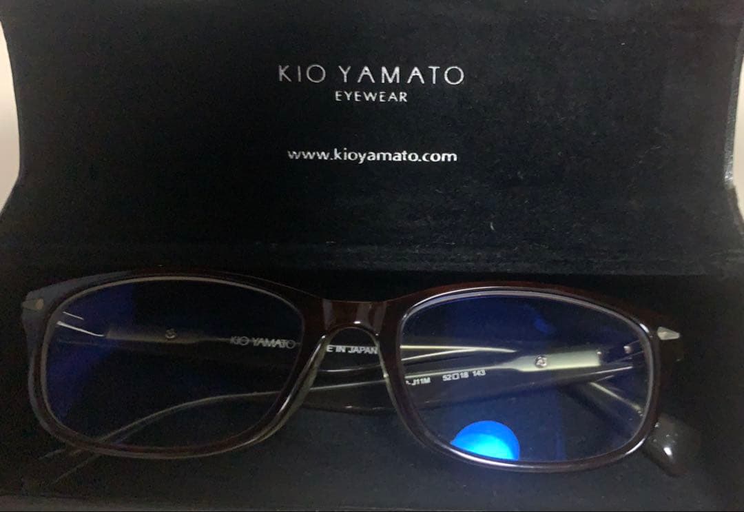 KIO YAMATO ブラウンフレーム メガネ