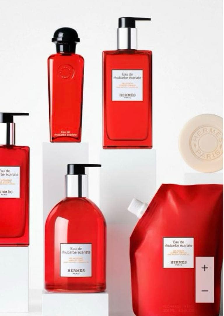 HERMES ヘア＆ボディ シャワージェル オー ドゥ ルバーブ エカルラット