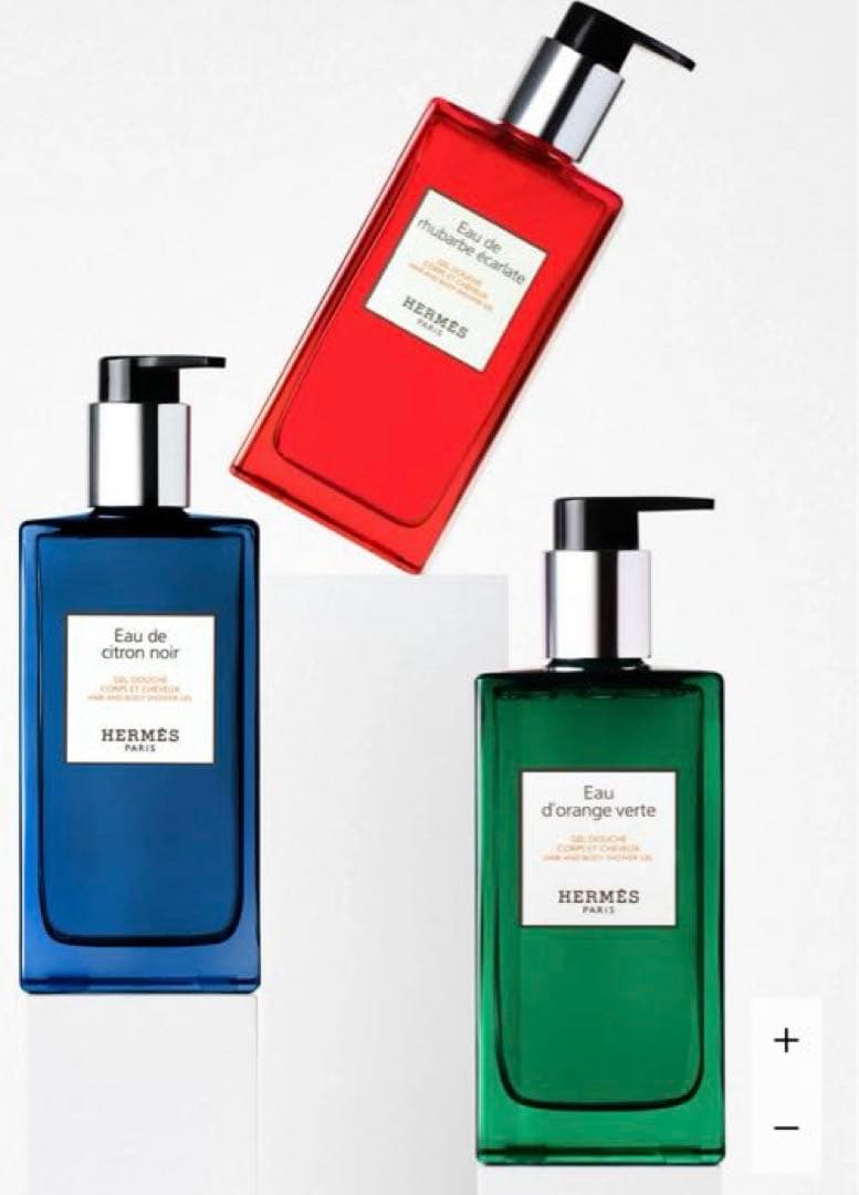 HERMES ヘア＆ボディ シャワージェル オー ドゥ ルバーブ エカルラット