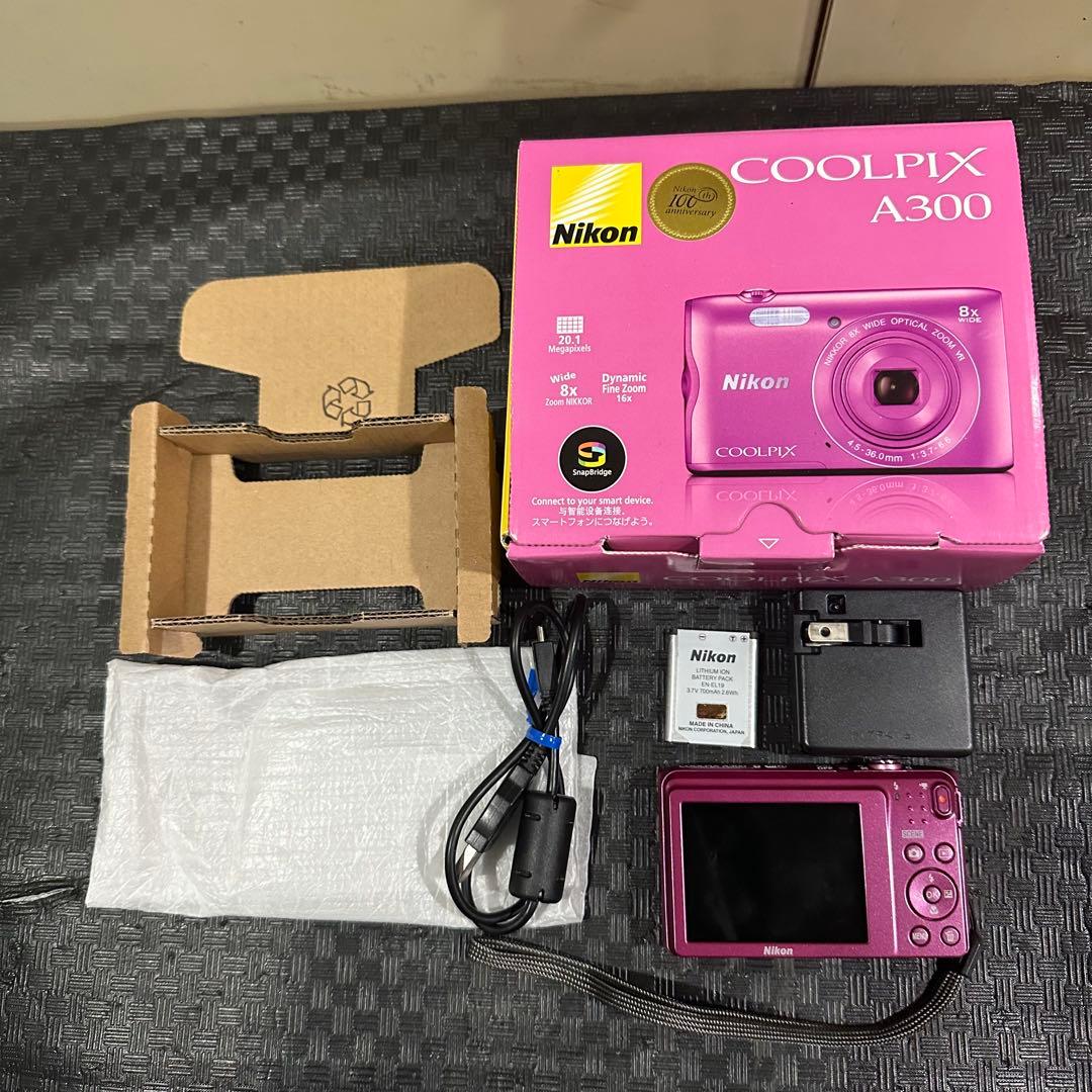 Nikon COOLPIX A300 ピンク デジタルカメラ 撮影確認済み