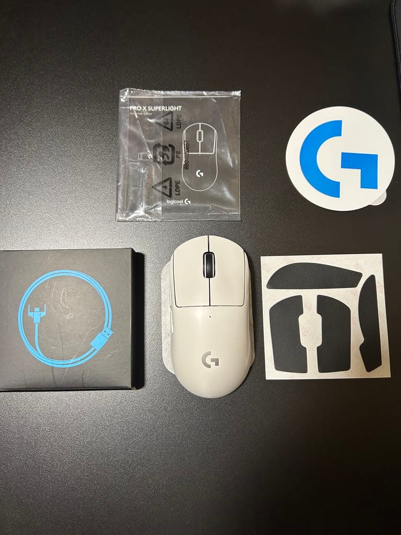 Logicool G PRO X SUPERLIGHT ホワイト マウスソール付
