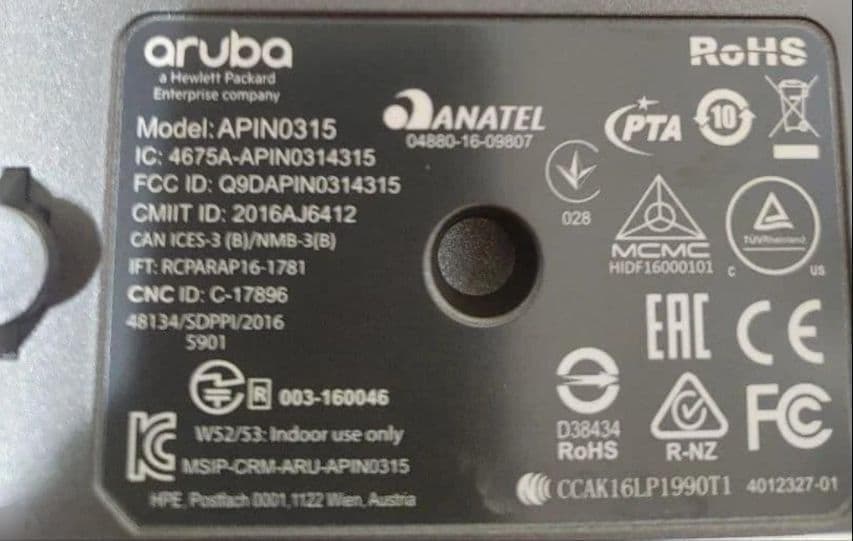 Aruba IAP-315-JP 無線LANアクセスポイント