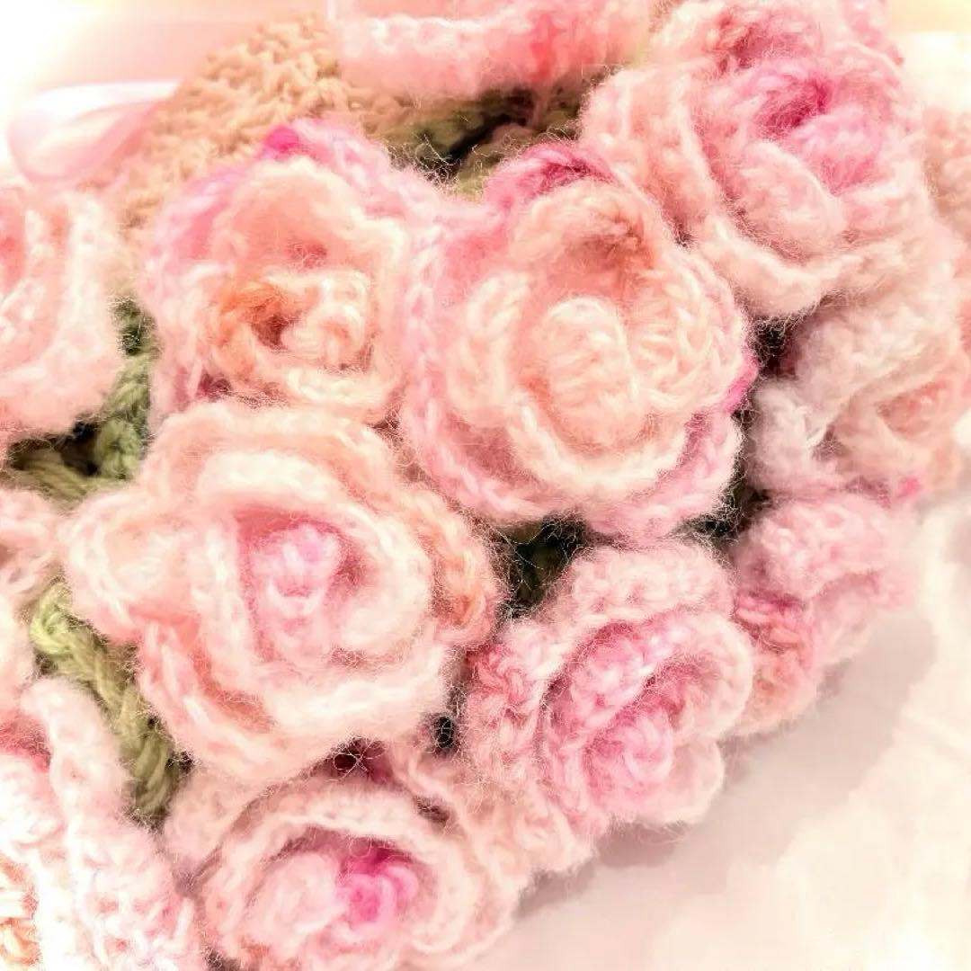 【週末値引き】花束ブランケット ꕤ︎︎ グラデーションローズ