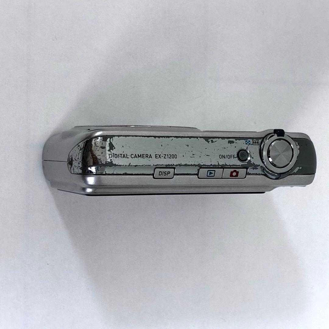【動作品】CASIO EXILIM EX-Z1200　シルバー　コンデジ 実写美