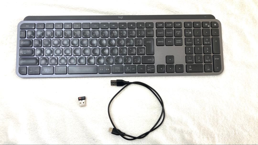 光る!日本語配列ロジクール MX keys KX800/ 専用パームレスト付