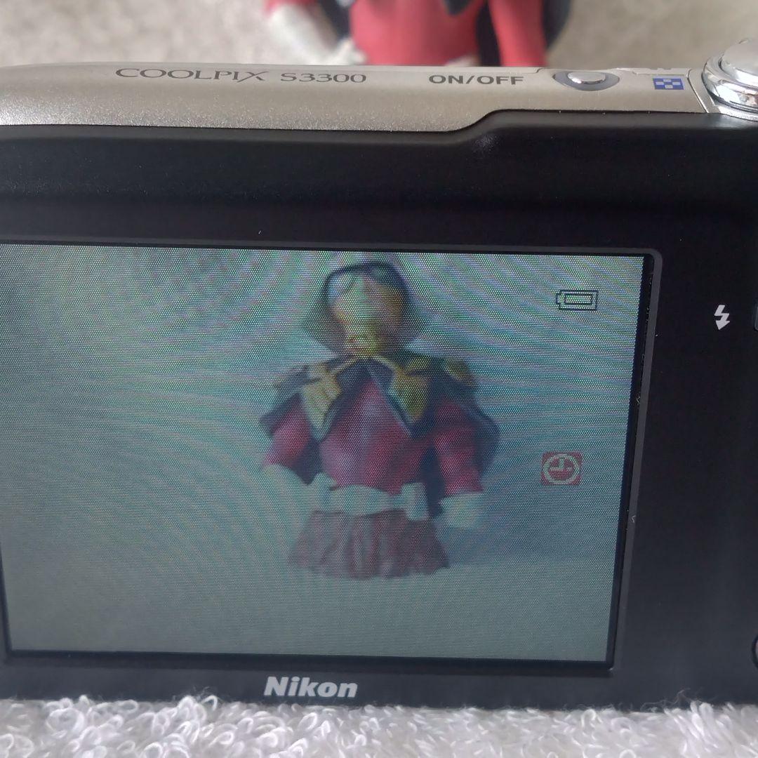 【動作確認済】Nikon ニコン COOLPIX S3300 シルバー デジカメ