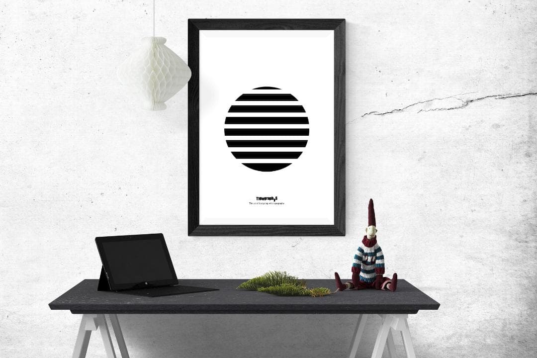 【SALE】TYPOGRAPHYS アートポスター（大型A2サイズ）約60cm