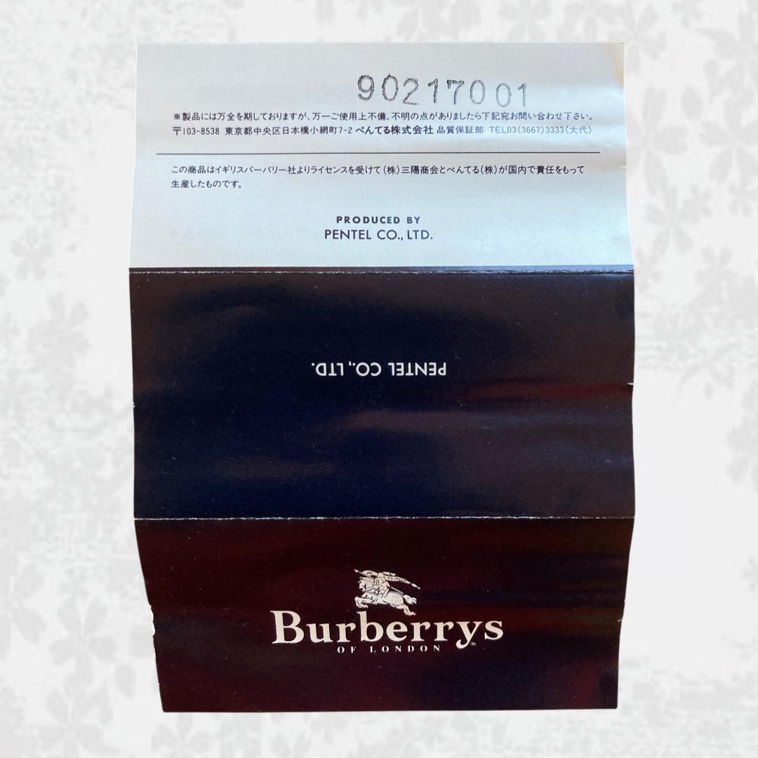 【極美品・付属品完備】Burberrys（バーバリー）ボールペン ぺんてる日本製
