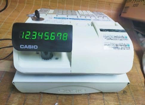 カシオレジスター　TE-2800　フル設定無料25部門　280003