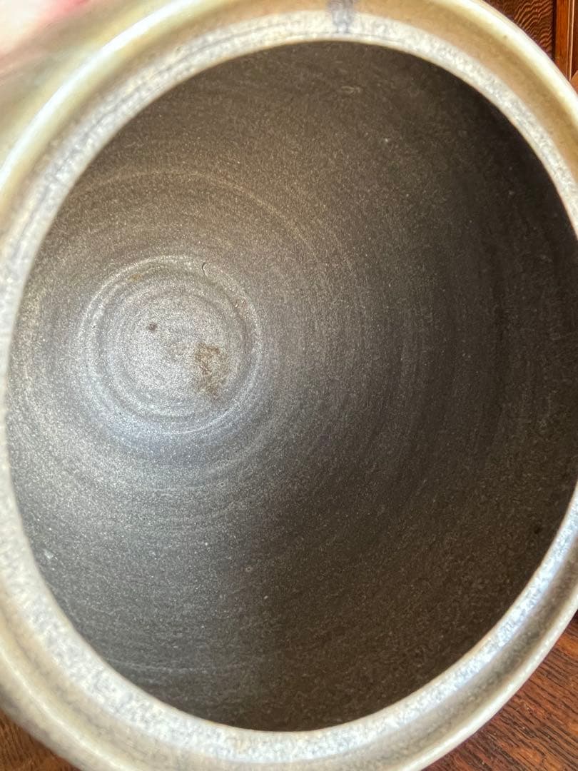 備前焼　山麓窯　水指　 蓋付き　茶道具