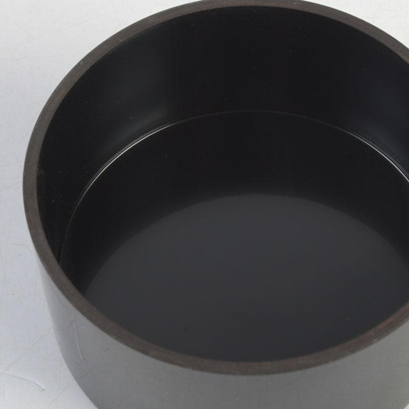 茶道具　高崎秋峰作　黒塗　中次棗　共箱　V　9926