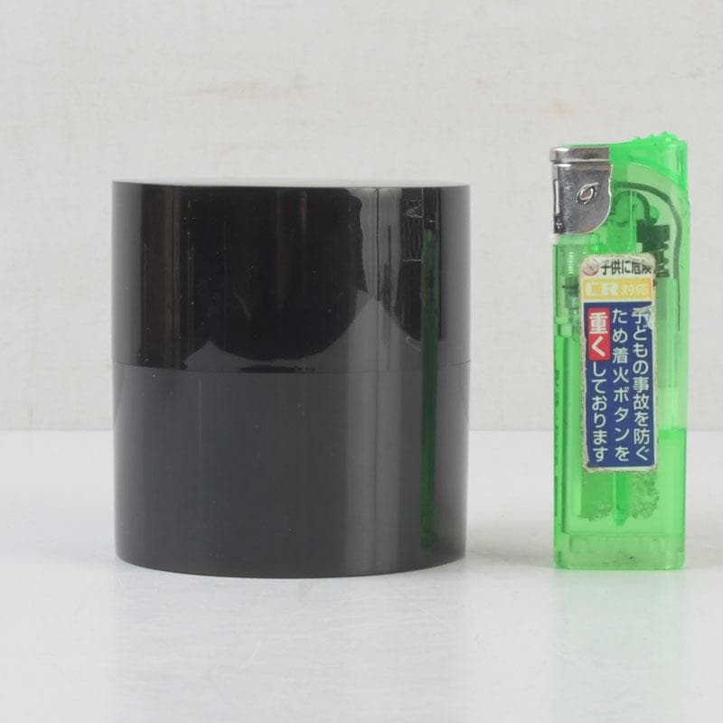 茶道具　高崎秋峰作　黒塗　中次棗　共箱　V　9926