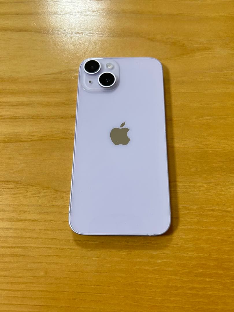 iPhone14 128GB パープル　本体美品 アウトカメラ不良FaceID可