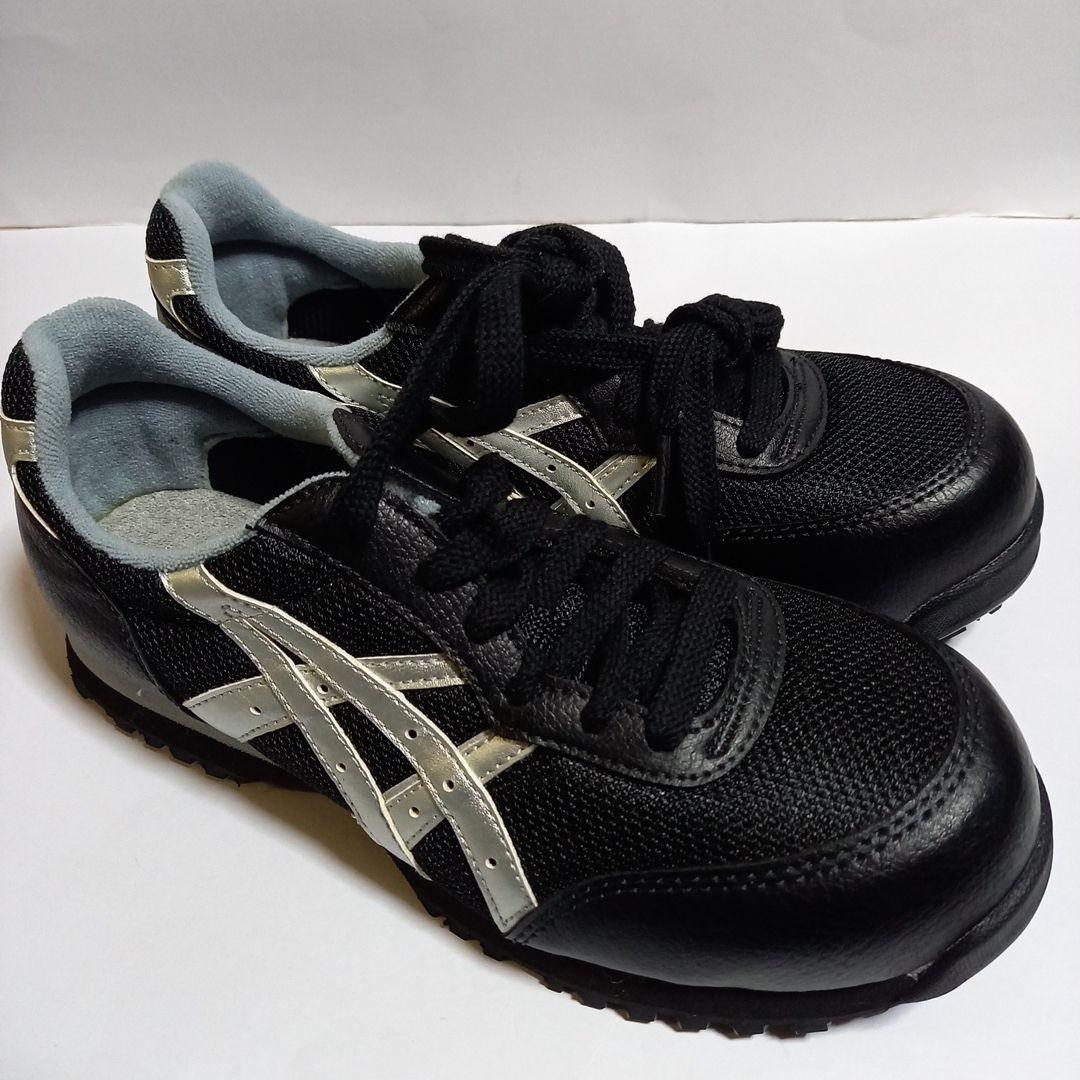ASICS 安全靴 ウィンジョブFIS32L 23cm ブラック×シルバー