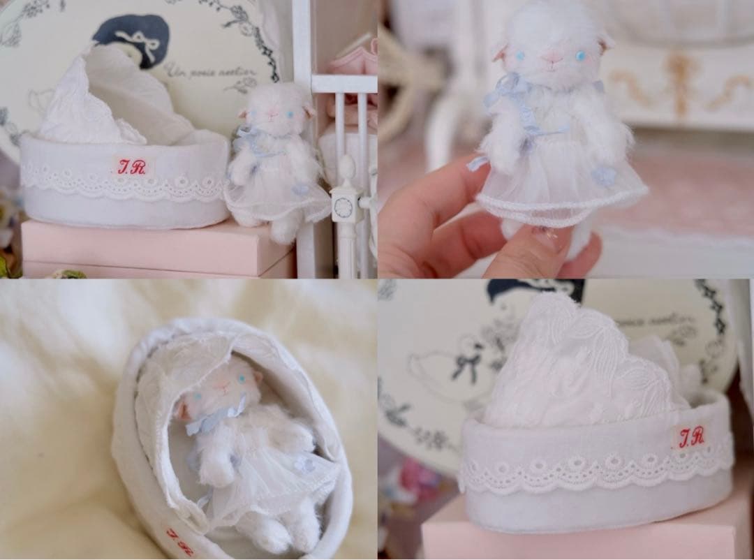 ベイビーメェ 羊 ひつじ ぬいぐるみ 海外作家様 ハンドメイド アーティストベア