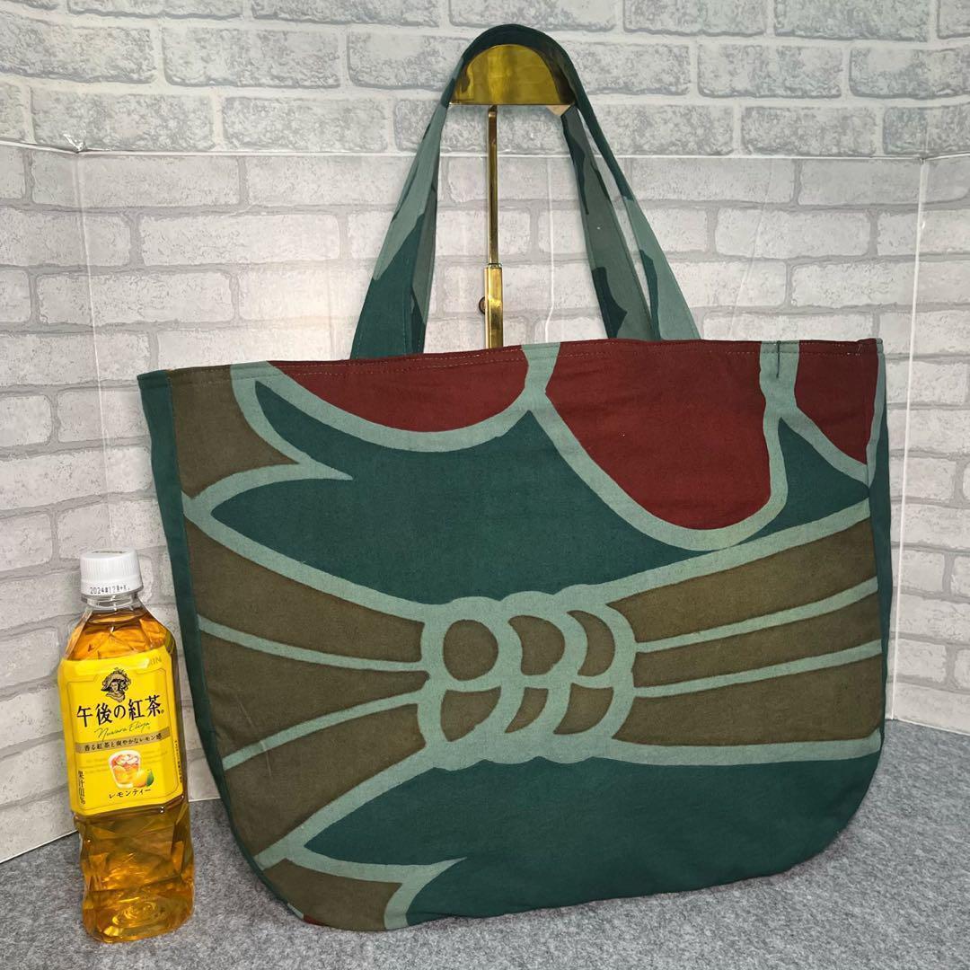 デカい大漁旗リメイクbag⑨人気商品♡美品♡レア♡希少♡リメイク♡現品限り