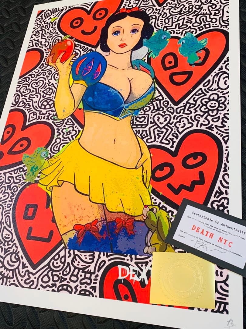 ラスト1 世界限定100 正規品DEATH NYC ポップアート 白雪姫