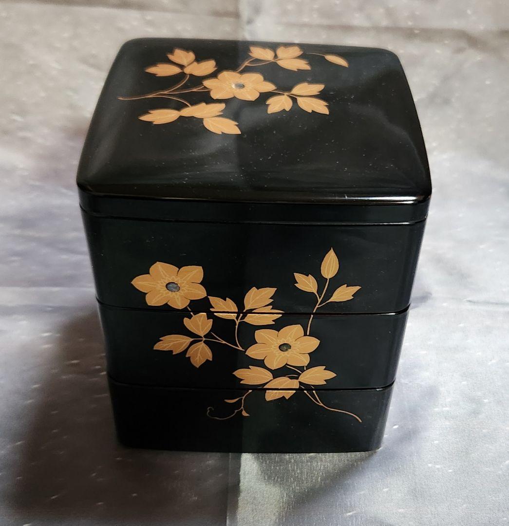 【未使用品】会津塗 お好み重 重箱 3段