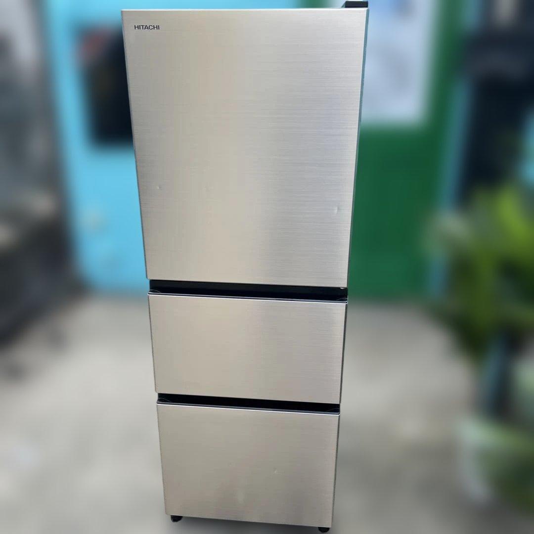 ⭐︎美品お買得品/HITACHI/日立/ステンレス/2023年製/中型冷蔵庫