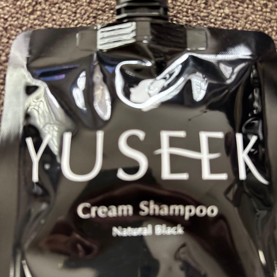 YUSEEK ヘアカラークリームシャンプー　ナチュラルブラック2個セット