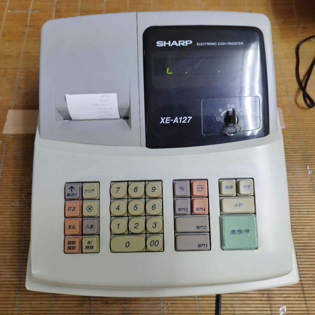 SHARPレジスター　XE-A127　簡単便利特殊　送料込　127987