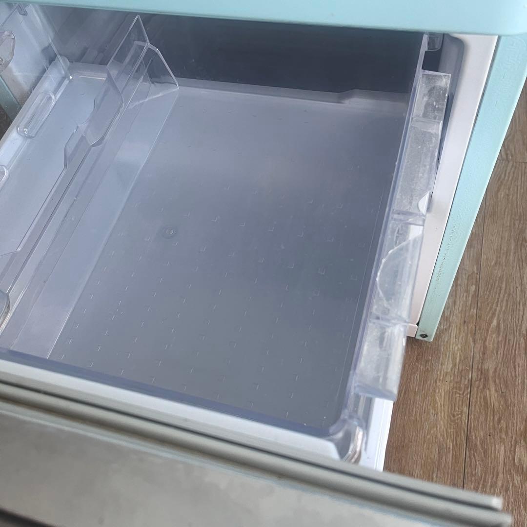 【アクアミント】レトロ 冷蔵庫150L 2ドア冷蔵庫 DR-C15AM