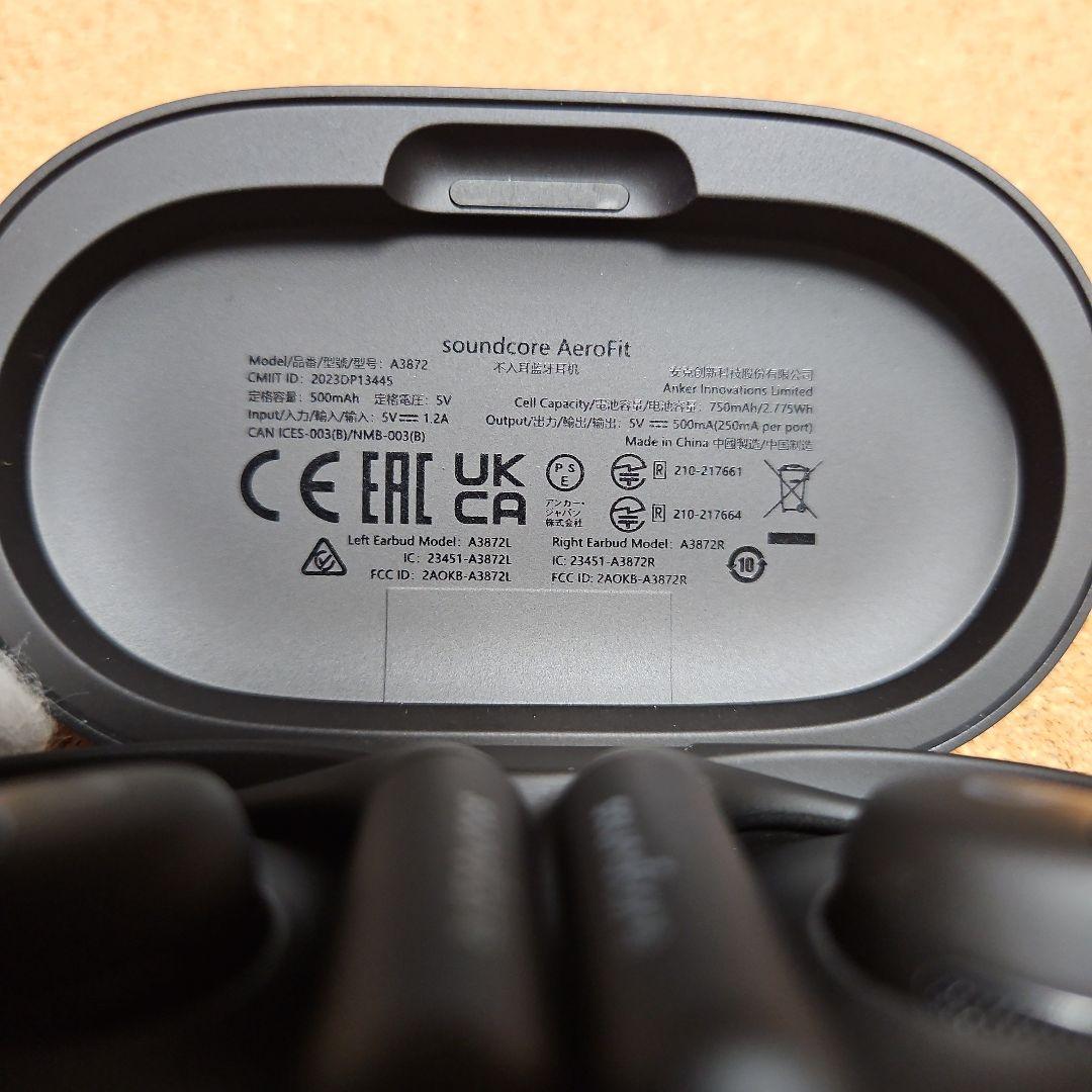 美品 Anker Soundcore Aerofit ブラック