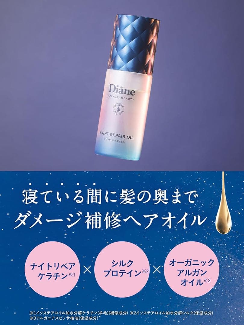 ダイアン　ナイトリペアヘアオイル　60ml　ミッドナイトベリーの香り　10個