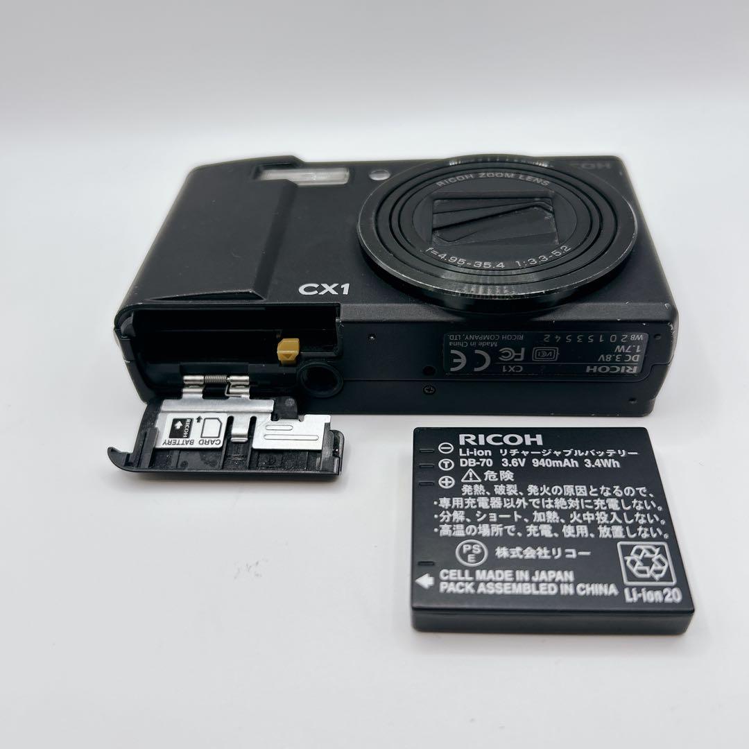 RICOH CX1 リコー ブラック コンデジ デジカメ デジタルカメラ