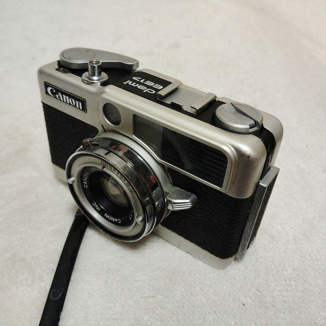 ブログで人気コンパクトカメラ　CANON デミ最上位機種 EE17フィルムカメラ