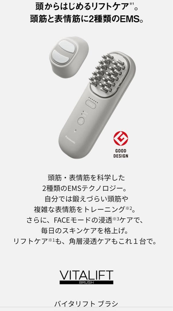 Panasonic EH-SP60 VITALIFT バイタリフトブラシ 美顔器