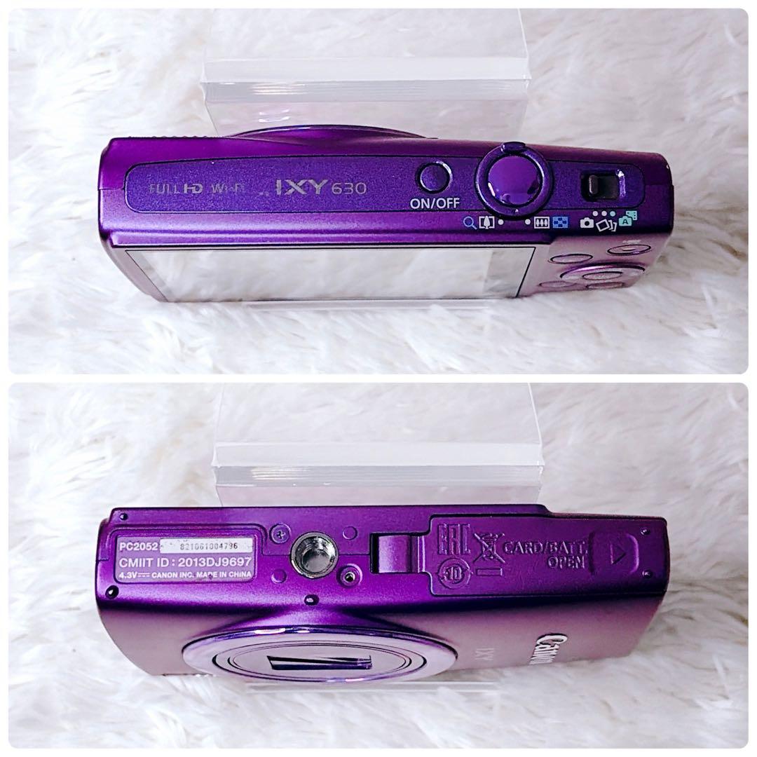 人気✨Wi-Fi搭載✨極美品✨Canon IXY 630 パープル内箱外箱付き