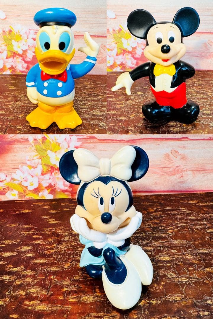 ビンテージ　昭和レトロ　東京ディズニーランド　ドナルドダッグ　フィギュア　貯金箱