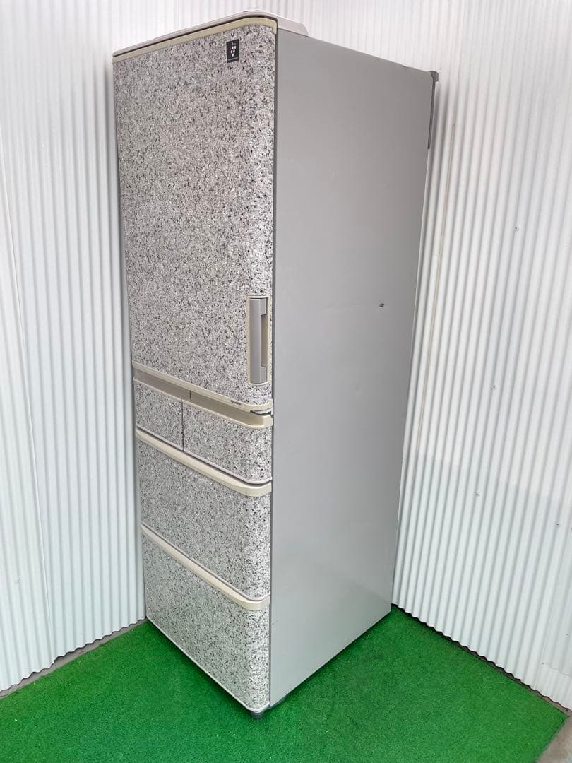 985シャープ 412L 左右どっちもドア 大型冷蔵庫 おしゃれ 自動製氷 国産
