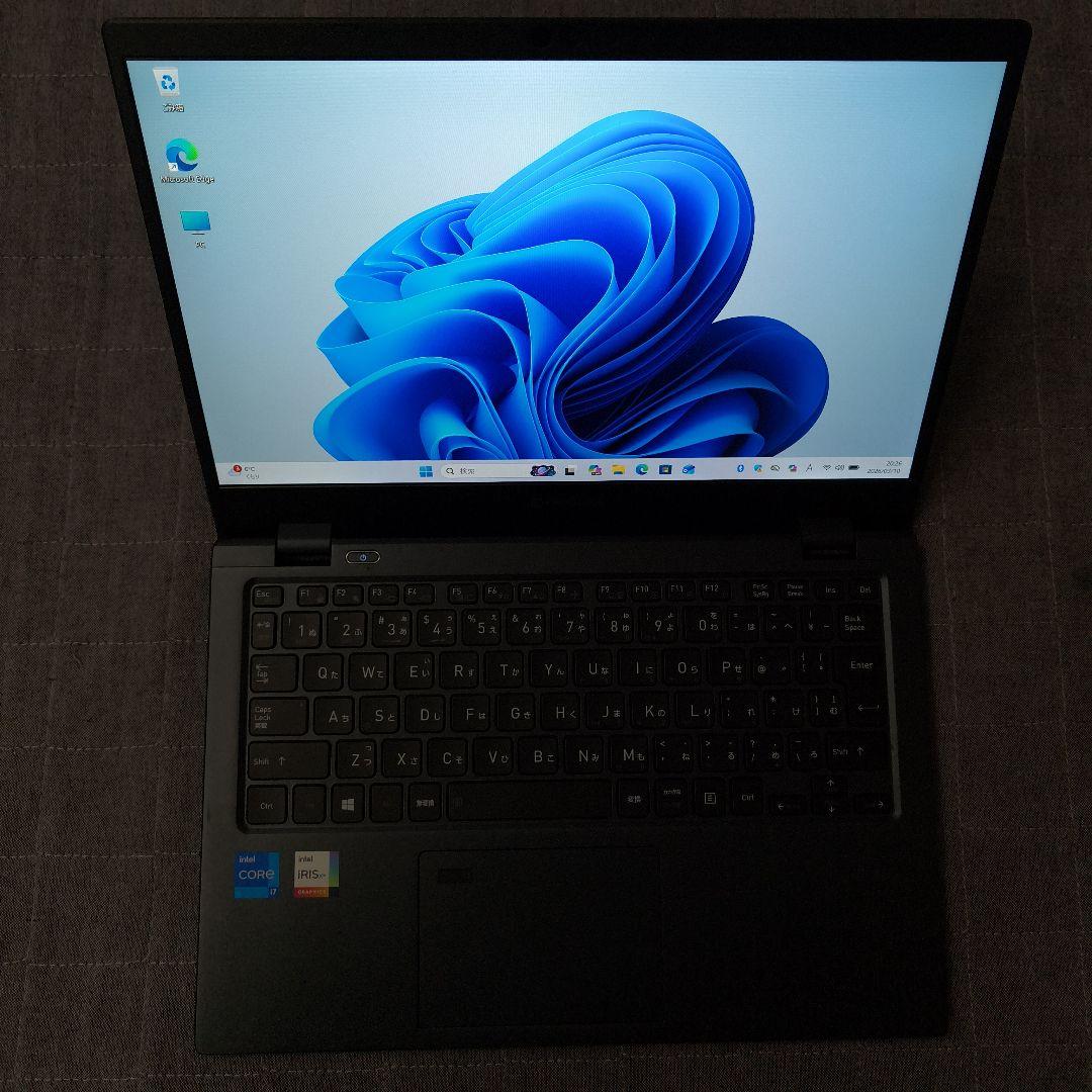 タッチ 超美品 驚速 Dynabook 超軽量 11世代i7 16G 512GB