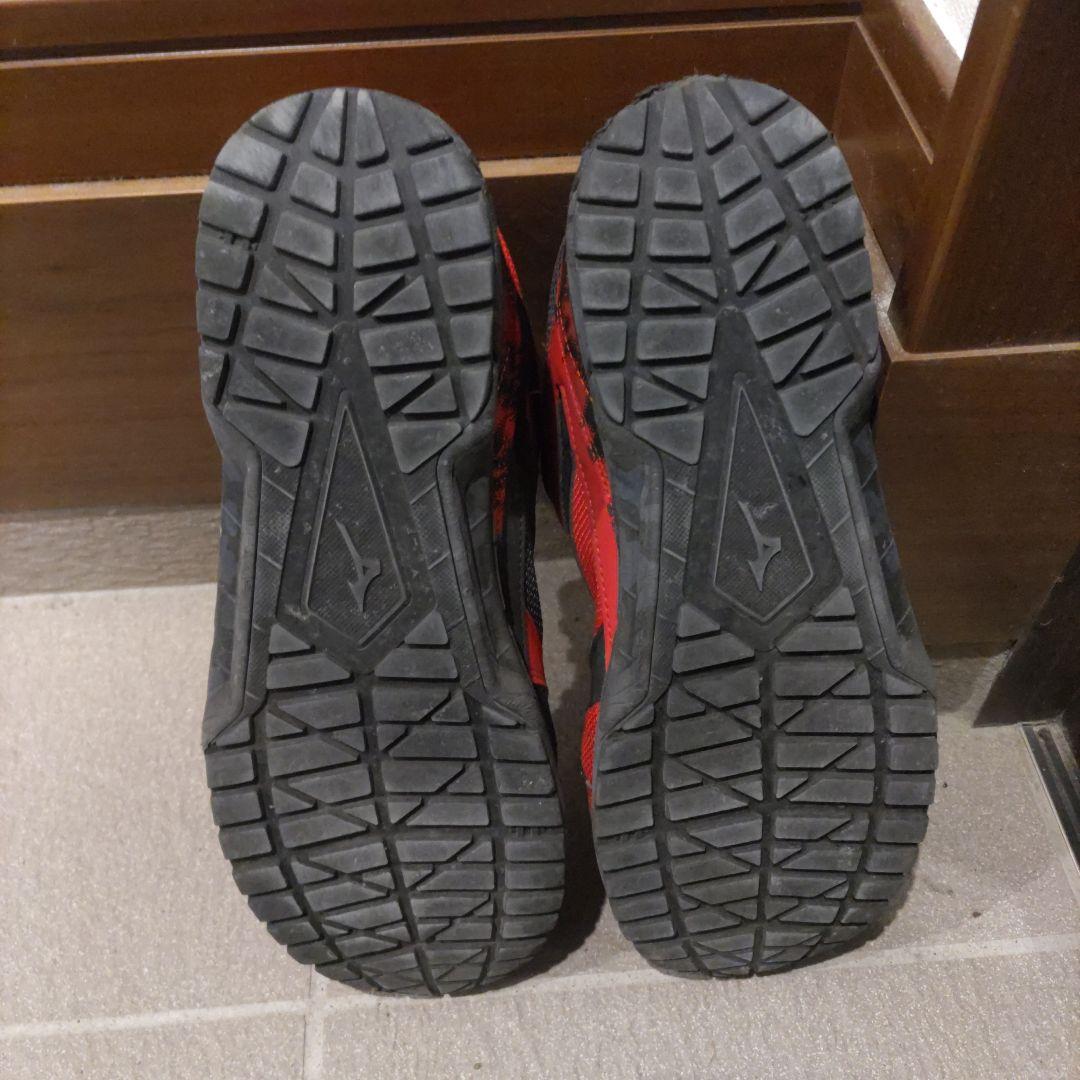 (再度値下げします)　Mizuno 安全靴 レッド/ブラック