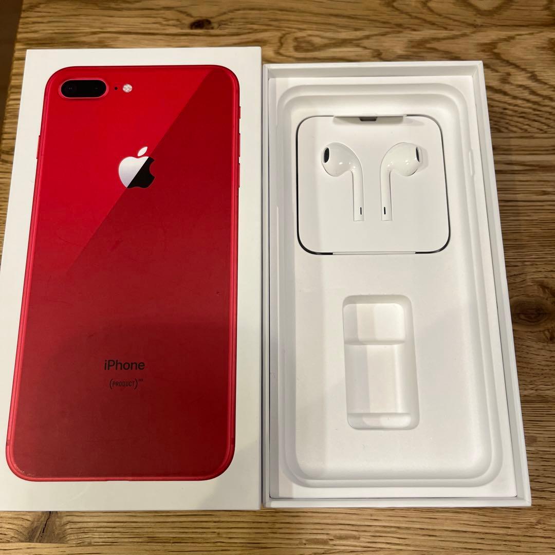 iPhone 8 Plus (赤) 本体とアクセサリー