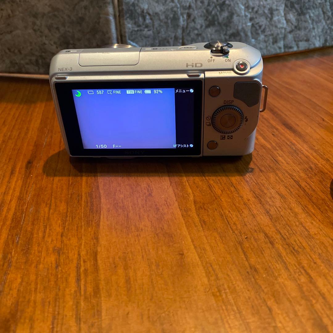 Sony NEX-3 ミラーレスカメラ シルバーN-07