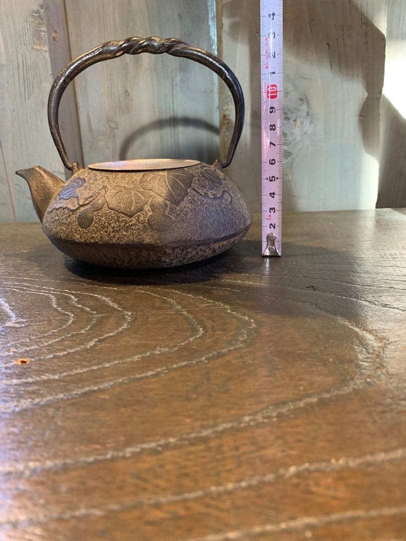 南部鉄器宝生堂 瓢箪模様の鉄瓶 急須