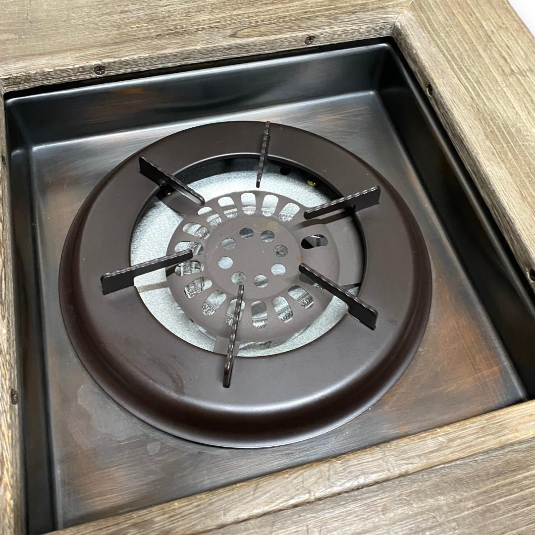 【動作確認済】ハロゲンヒーター 囲炉裏 電気火鉢 /桐テーブル