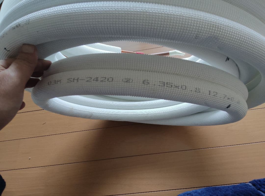 冷媒ペアコイル2分4分 6.35-8.12mm　約11m