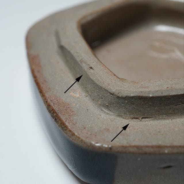 杉原祥公　雪笹香合　共箱　茶道具　丹波焼　炉用　尾形乾山