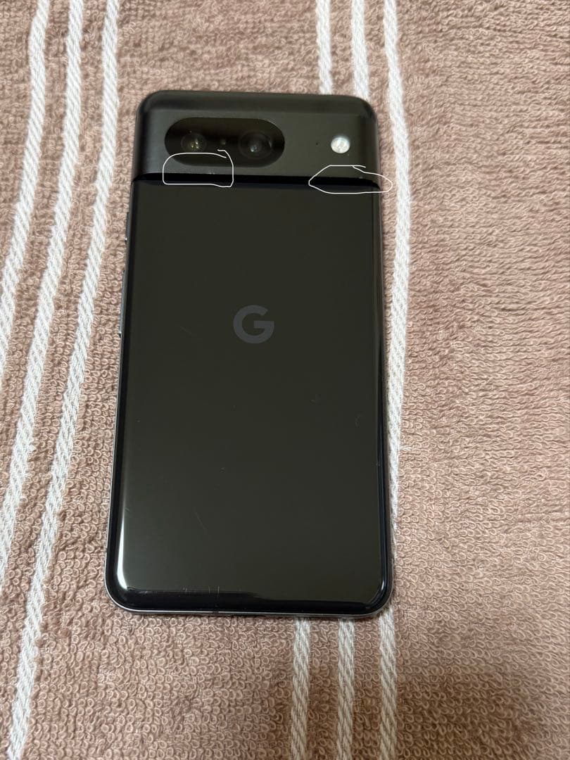 Google Pixel 8 黒色 ケース付き