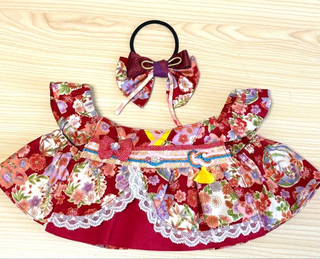 ラボット服　着物風ワンピースＡ　LOVOT ラボットハンドメイド