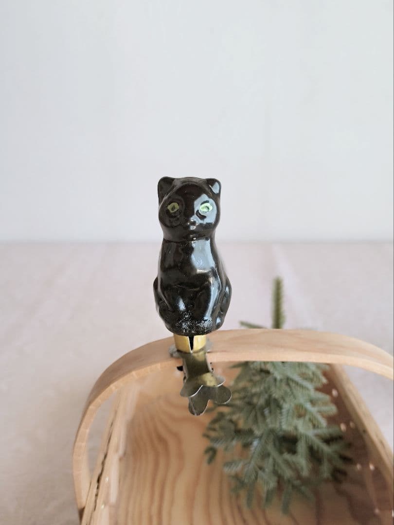 * black cat ornament ୨୧* 黒猫さん クリップ （b）