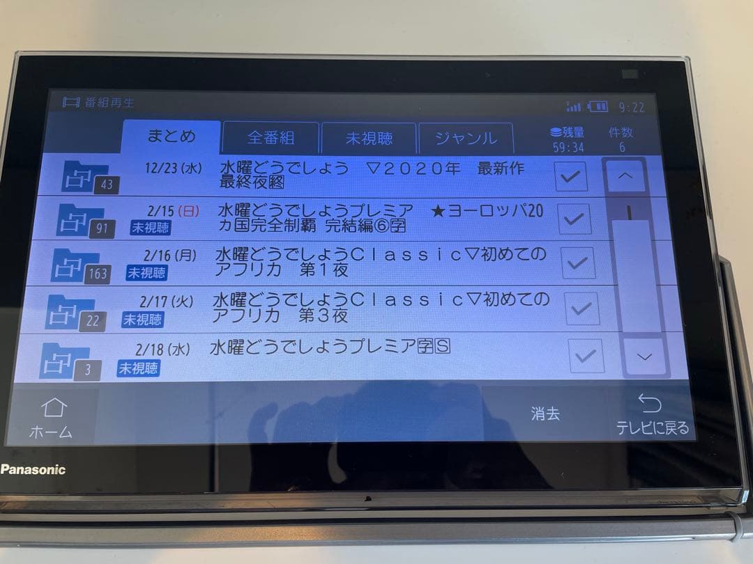Panasonic プライベートビエラ 15インチ　UN-15TD6D