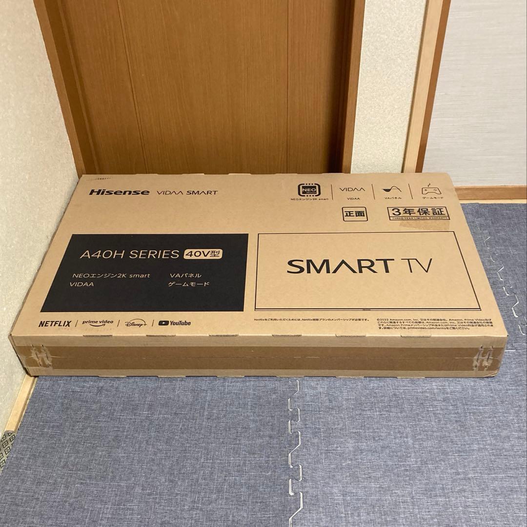 Hisense 40インチ フルハイビジョン スマートテレビ Wチューナー内蔵