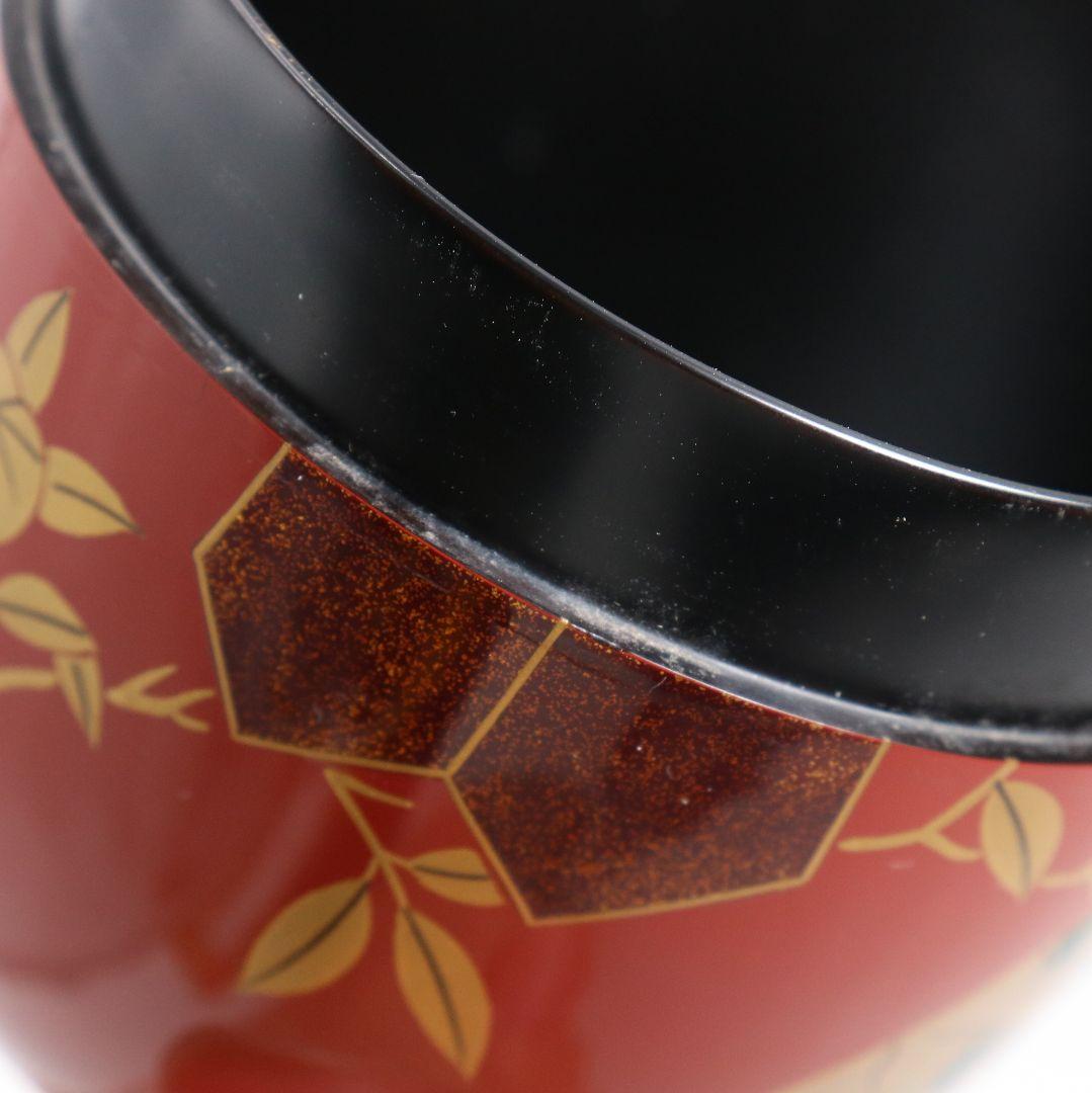 中村宗悦作 立雛蒔絵 中棗 節句 茶道具 共箱共布　V1044