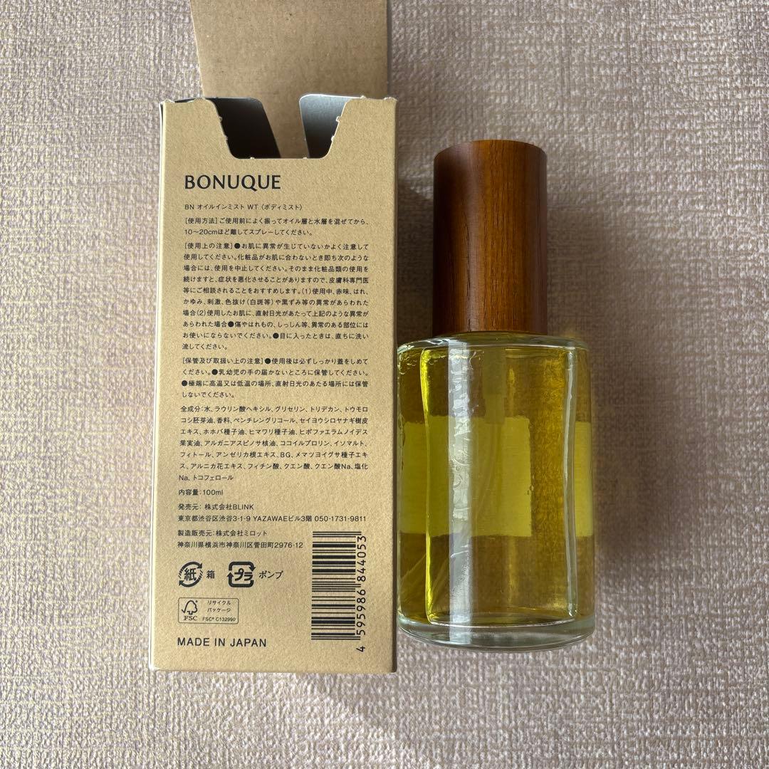 BONUQUE Oil In Mist 100ml ホワイトティー